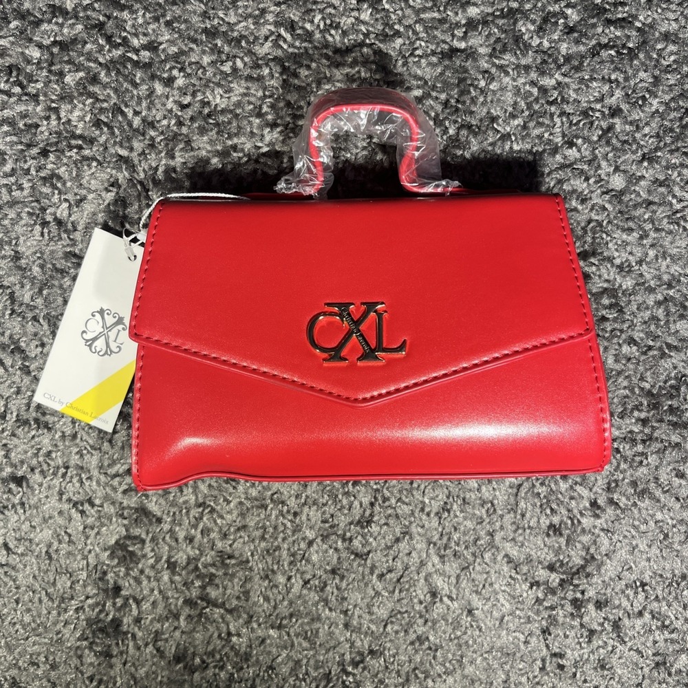 CXL by Christian Lacroix Laine Matte Patent Crossbody Bag Red NWT $88‎ MSRP